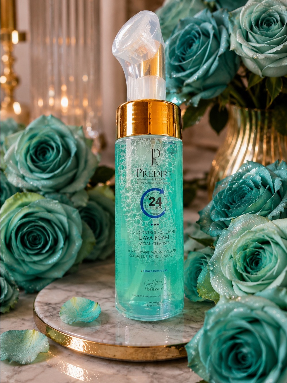 Predire Paris Oil Control Collagen Lava Foam Facial Cleanser w/ Brush Head